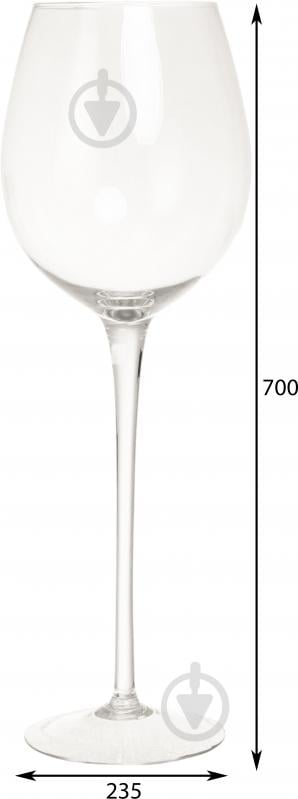Ваза скляна Wrzesniak Glassworks на ніжці Бокал прозорий 70 см 19-1546B - фото 2 Ваза скляна Wrzesniak Glassworks на ніжці Бокал прозорий 70 см 19-1546B - фото 2