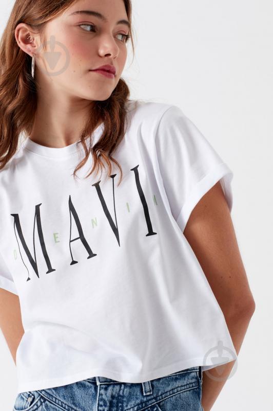 Футболка Mavi MAVI PRINTED TOP 168458-620 р.S білий - фото 3