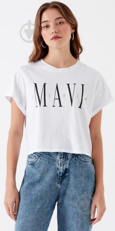 Футболка Mavi MAVI PRINTED TOP 168458-620 р.S білий - фото 1