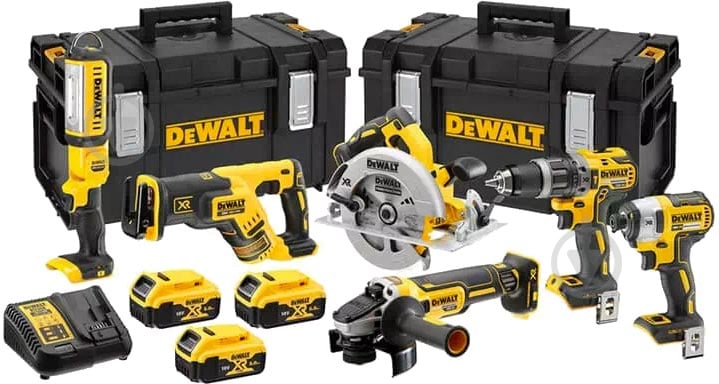 Набір DeWalt із шести безщіткових інструментів DCK623P3 - фото 1