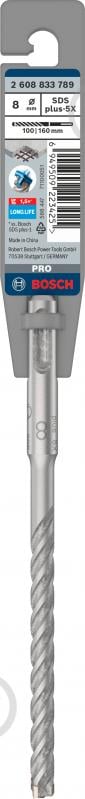 Бур Bosch SDS-plus 8x100 мм 160 мм 2608833789 - фото 4