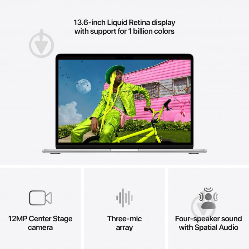 Ноутбук Apple MacBook Air M5 2026 16GB/1TB 13,6" (MDH84UA/A) silver - фото 5