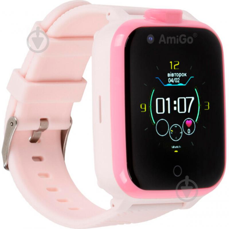 Смарт-годинник AmiGo GO006 GPS 4G WIFI pink (849558) - фото 1