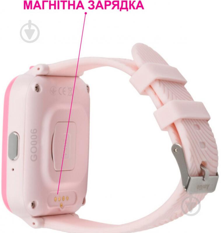 Смарт-годинник AmiGo GO006 GPS 4G WIFI pink (849558) - фото 7