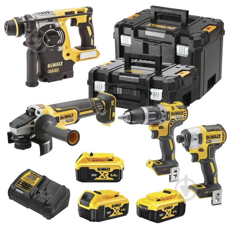 Набір акумуляторного інструменту DeWalt DCK422P3T - фото 1