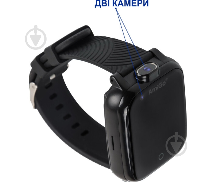 Смарт-годинник AmiGo GO006 GPS 4G WIFI black (849557) - фото 5