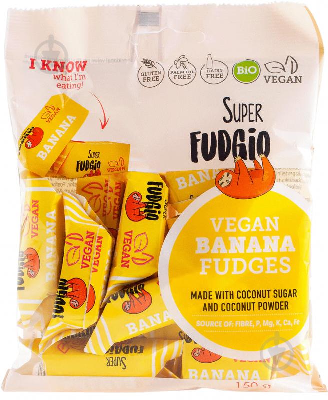 Цукерки Super Fudgio Банан органічні 150 г (S5556) - фото 1 Цукерки Super Fudgio Банан органічні 150 г (S5556) - фото 1