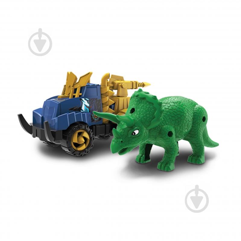 Игровой набор Road Rippers Машинка и динозавр Triceratops green 20074 - фото 2