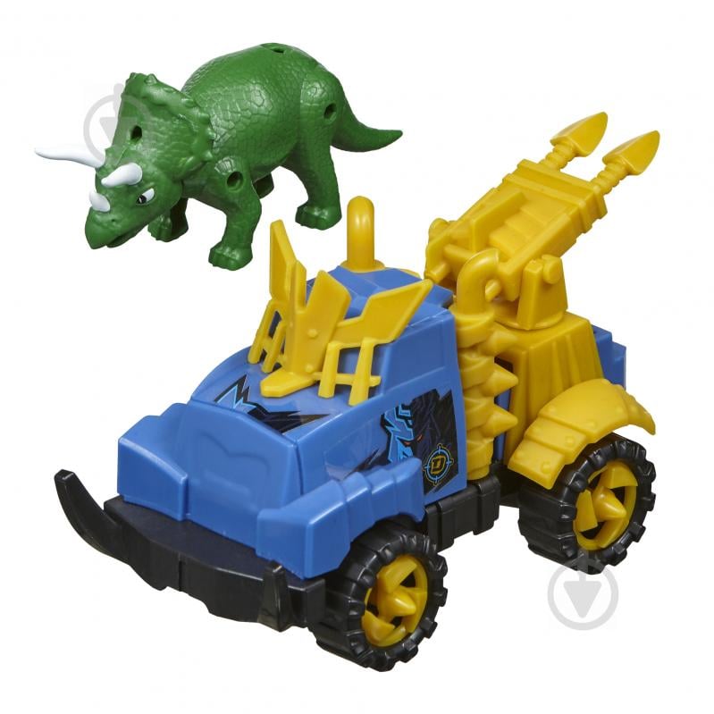 Игровой набор Road Rippers Машинка и динозавр Triceratops green 20074 - фото 3