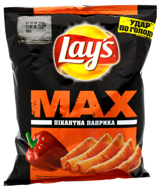 Чипси Lays МАХ Пікантна паприка 50 г - фото 1