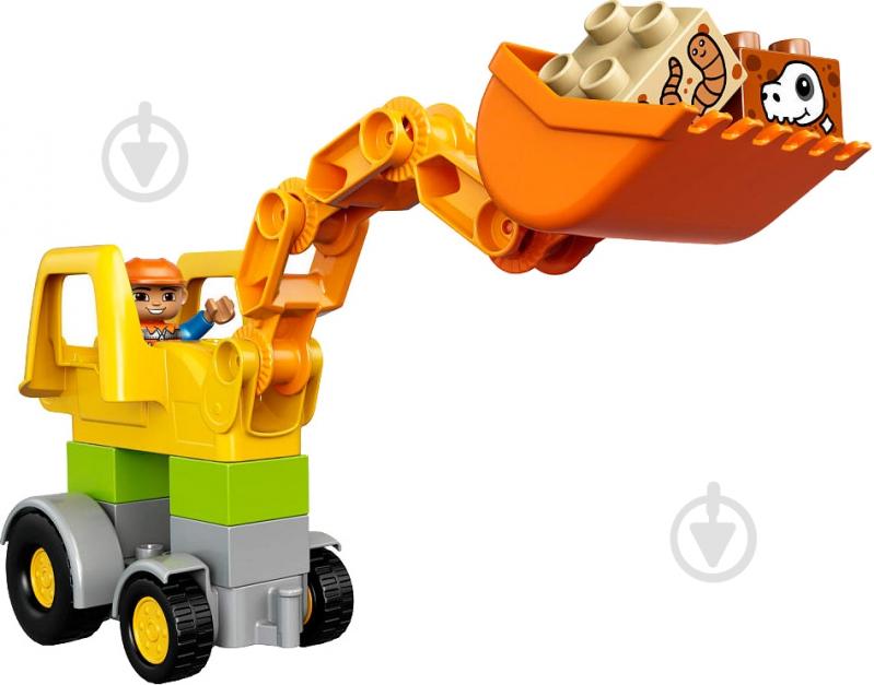 Конструктор LEGO DUPLO Екскаватор-навантажувач 10811 - фото 3