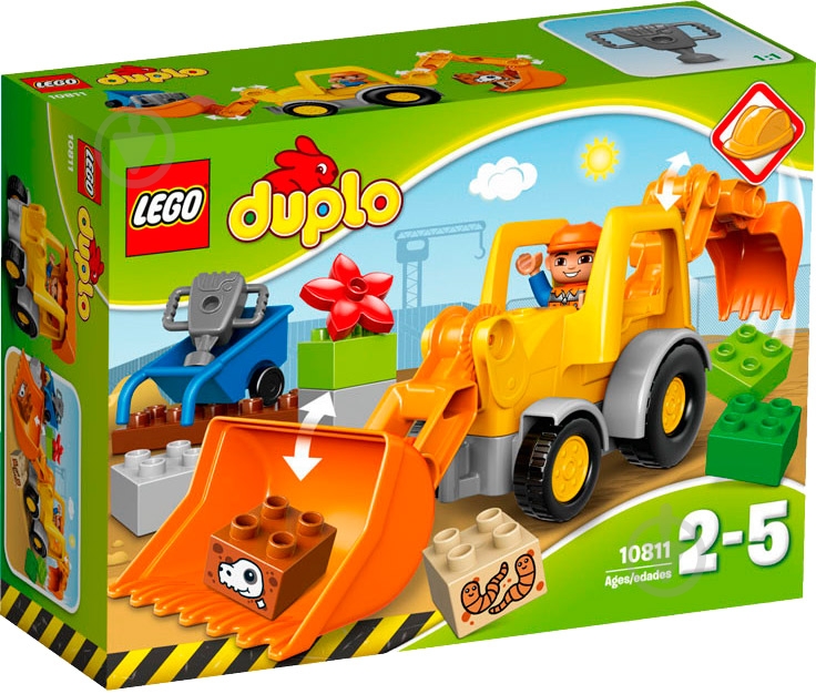 Конструктор LEGO DUPLO Екскаватор-навантажувач 10811 - фото 1