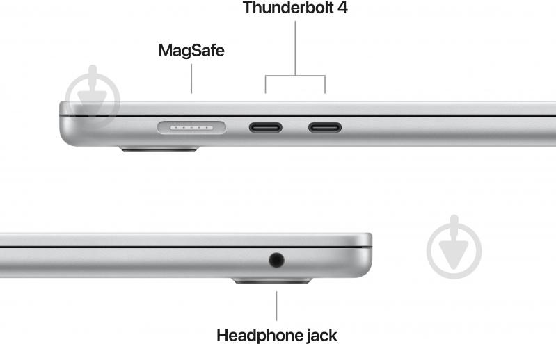 Ноутбук Apple MacBook Air M5 2026 16GB/512GB 15,3" (MDV94UA/A) silver - фото 6 Ноутбук Apple MacBook Air M5 2026 16GB/512GB 15,3" (MDV94UA/A) silver - фото 6