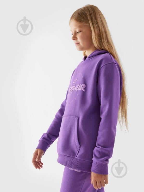 Джемпер 4F SWEATSHIRT F1068 4FJRAW23TSWSF1068-51S фіолетовий - фото 3