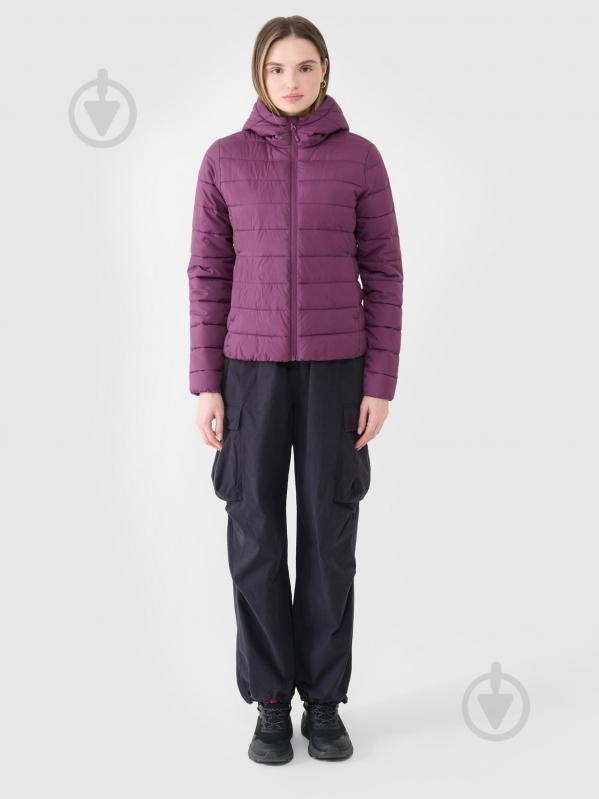 Куртка женская демисезонная 4F DOWN JACKET F534 4FWSS25TDJAF534-50S р.L фиолетовая - фото 7 Куртка женская демисезонная 4F DOWN JACKET F534 4FWSS25TDJAF534-50S р.L фиолетовая - фото 7