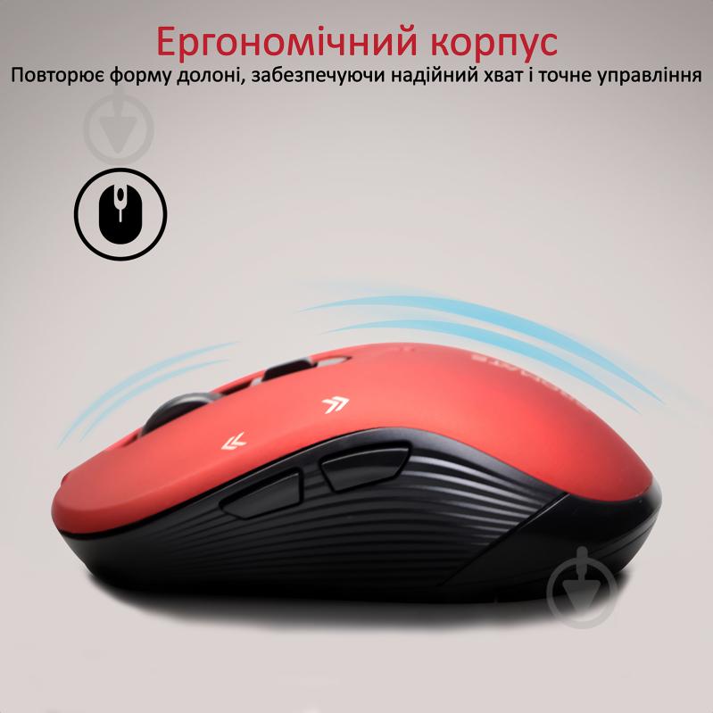 Миша Promate Slider Wireless Red - фото 2