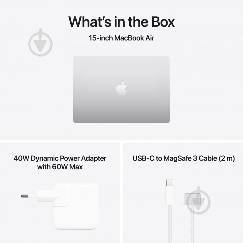 Ноутбук Apple MacBook Air M5 2026 16GB/1TB 15,3" (MDVA4UA/A) silver - фото 9 Ноутбук Apple MacBook Air M5 2026 16GB/1TB 15,3" (MDVA4UA/A) silver - фото 9