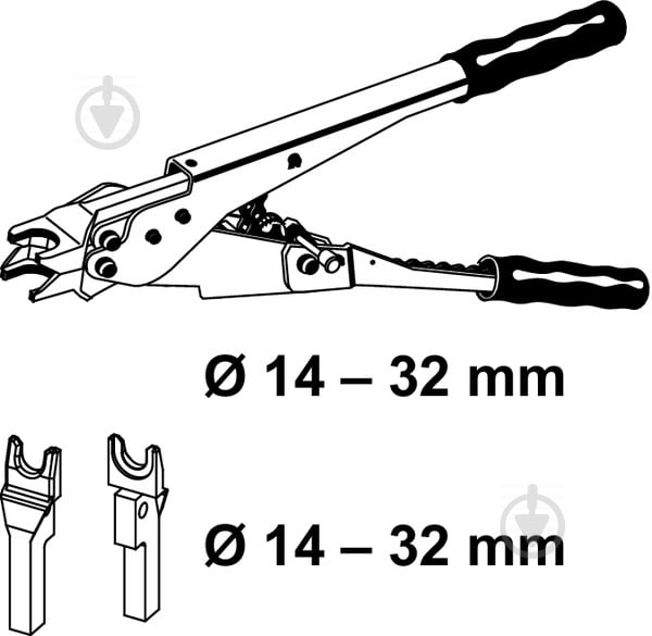 Инструмент для обжима TECE HPW-L 14-32 мм (720050) - фото 2