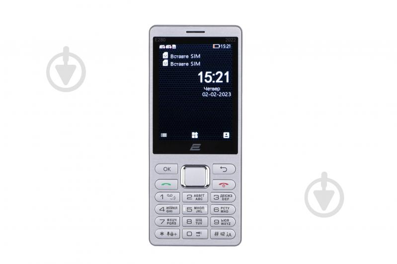 Мобильный телефон 2E E280 2022 Dual SIM silver 688130245227 - фото 2