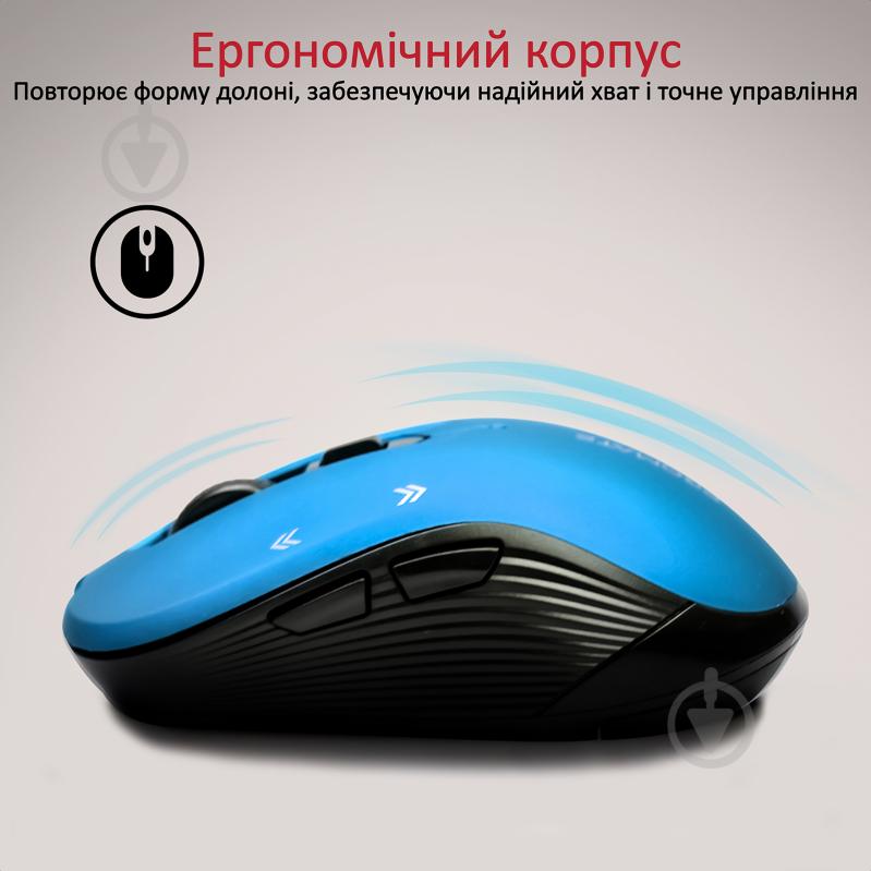 Мышь Promate Slider Wireless Blue - фото 2