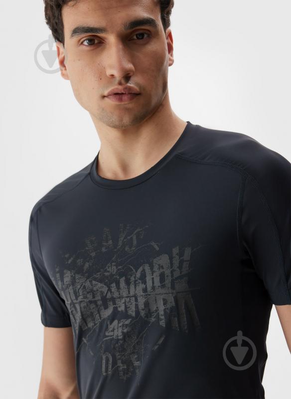 Футболка 4F TSHIRT FNK M765 4FRAW23TFTSM765-30S р.L чорний - фото 4