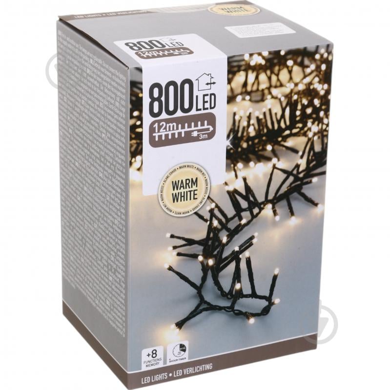 Электрогирлянда линейная Koopman встроенный светодиод (LED) 800 ламп 12 м (AX8540120) - фото 4 Электрогирлянда линейная Koopman встроенный светодиод (LED) 800 ламп 12 м (AX8540120) - фото 4