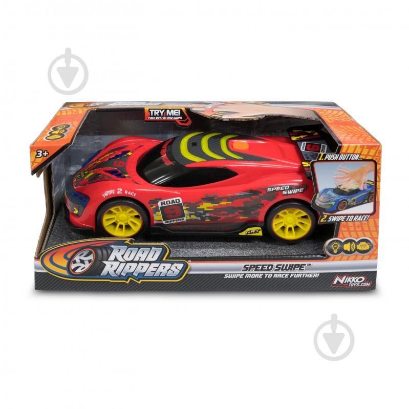 Машинка Road Rippers Speed Swipe - Digital Red 20122 - фото 1