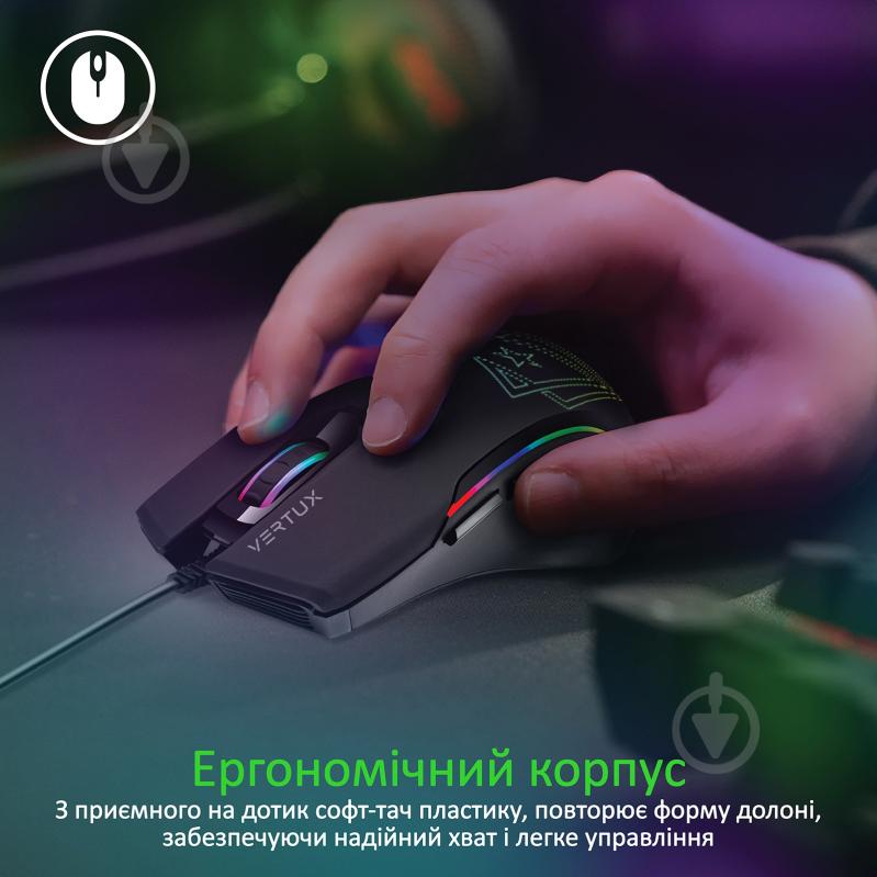 Мышь Vertux Assaulter USB Black - фото 4