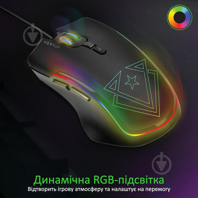 Мышь Vertux Assaulter USB Black - фото 5