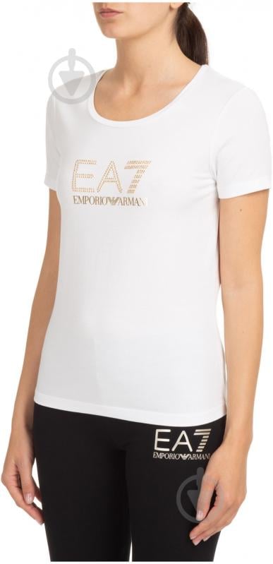 Футболка EA7 T-SHIRT LOGO SERIES 3LTT23-TJDQZ-1100 р.S білий - фото 2