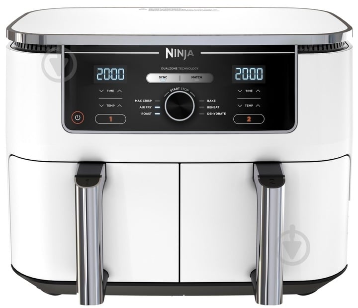 Мультипечь NINJA Air Fryer Dual zone AF400EUWH - фото 2