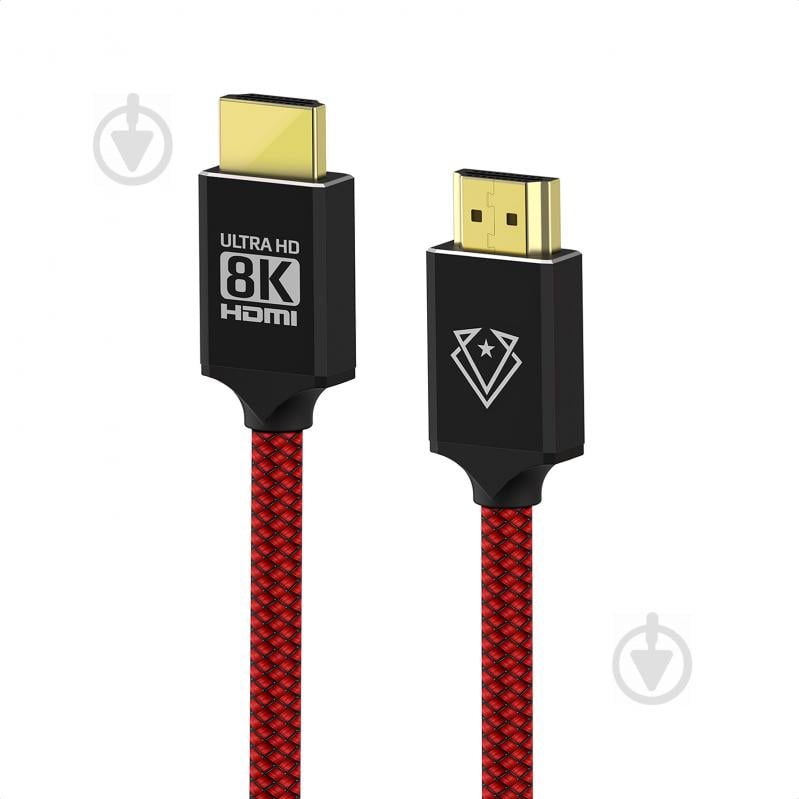 Кабель Vertux VertuLink-300 HDMI 2.1 UltraHD-8K HDR eARC 3 м Bloodyred 3 м червоний (vertulink-300.bloodyred) - фото 1