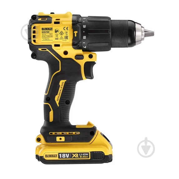 Шуруповерт ударный аккумуляторный DeWalt DCD709D2T - фото 3