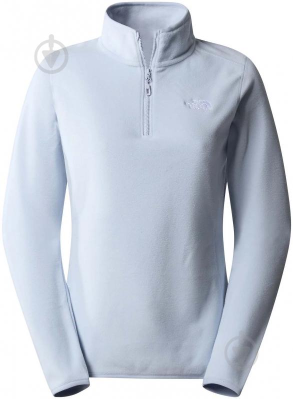 Джемпер THE NORTH FACE W 100 GLACIER 1/4 ZIP - EU NF0A855MI0E1 р.XL голубой - фото 8