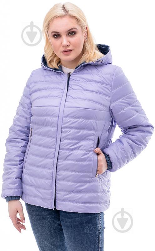 Куртка жіноча зимова Adonis МАЛЬВІНА V20-428/Mauve Magma+Col 93 р.XL бузкова із синім - фото 1