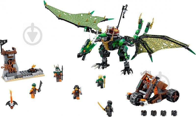 Конструктор LEGO Ninjago Зеленый Дракон 70593 - фото 2