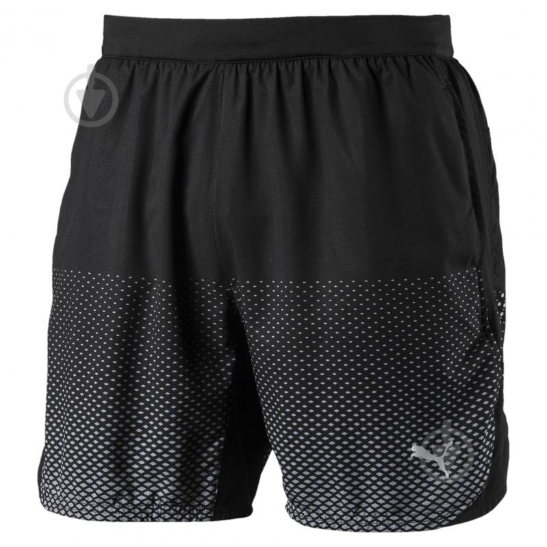 Шорты Puma Pace 7' Graphic Short 51555901 р. S черный - фото 1 Шорты Puma Pace 7' Graphic Short 51555901 р. S черный - фото 1