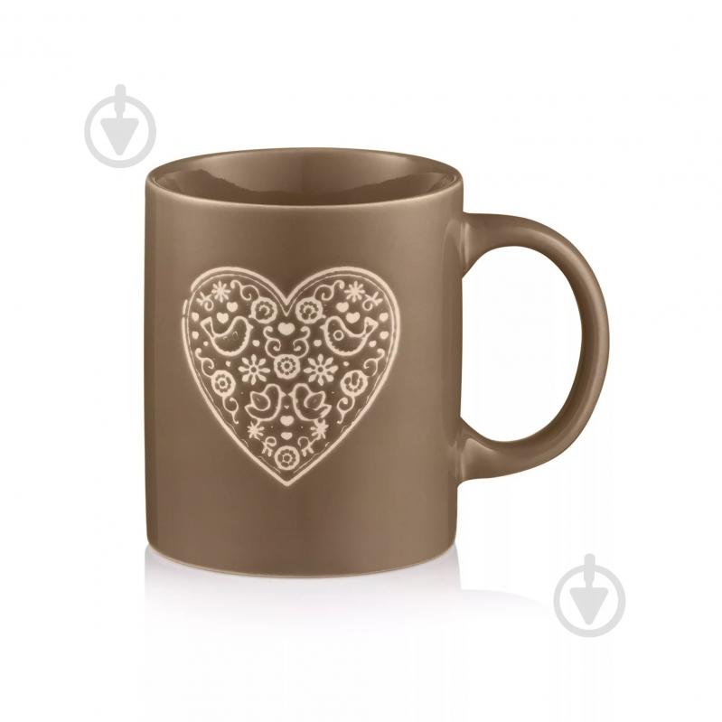 Чашка ARDESTO Heart 320 мл серая AR3074G - фото 3 Чашка ARDESTO Heart 320 мл серая AR3074G - фото 3
