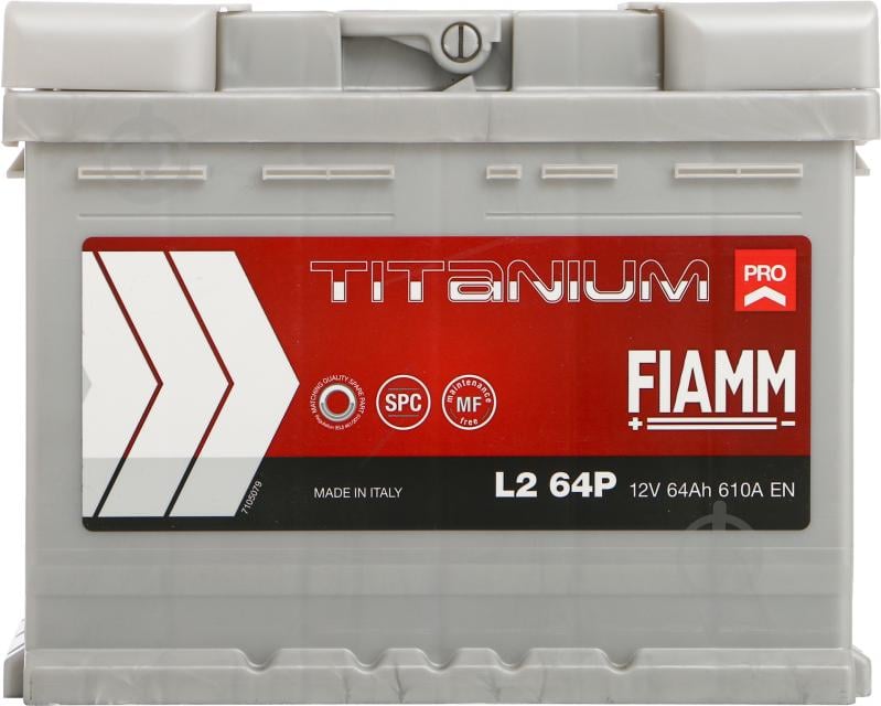 Акумулятор автомобільний Fiamm Titanium Pro 64Ah 610A 12V «+» праворуч - фото 2