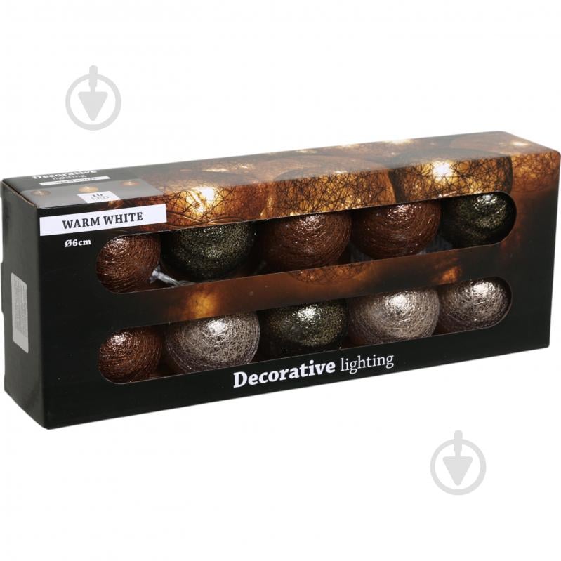 Электрогирлянда линейная Koopman Шарики встроенный светодиод (LED) 10 ламп 1,5 м (AMZ000520) - фото 5 Электрогирлянда линейная Koopman Шарики встроенный светодиод (LED) 10 ламп 1,5 м (AMZ000520) - фото 5