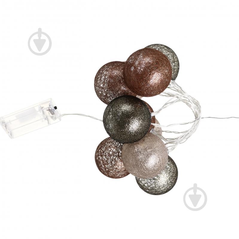 Электрогирлянда линейная Koopman Шарики встроенный светодиод (LED) 10 ламп 1,5 м (AMZ000520) - фото 2 Электрогирлянда линейная Koopman Шарики встроенный светодиод (LED) 10 ламп 1,5 м (AMZ000520) - фото 2