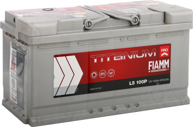 Аккумулятор автомобильный Fiamm Titanium Pro 100Ah 870A 12V «+» справа - фото 1