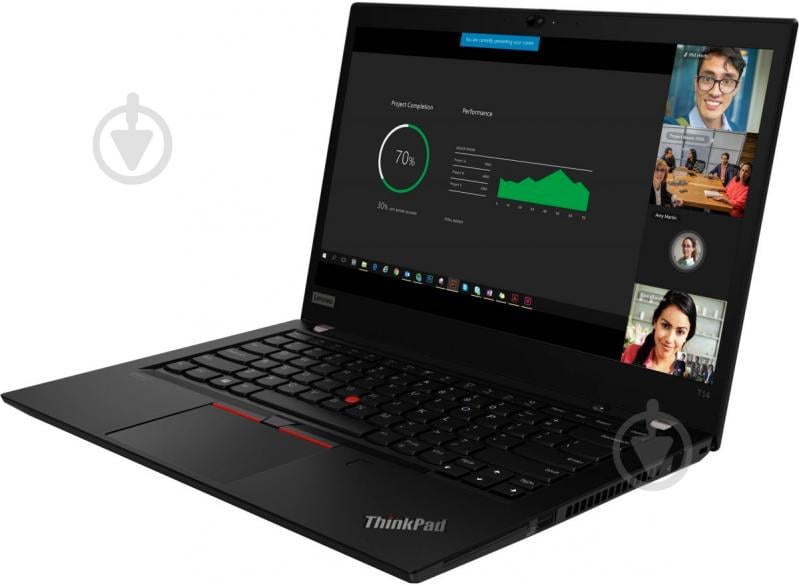 Ноутбук Lenovo ThinkPad T14 14" (20W1S7UB00) black - фото 3