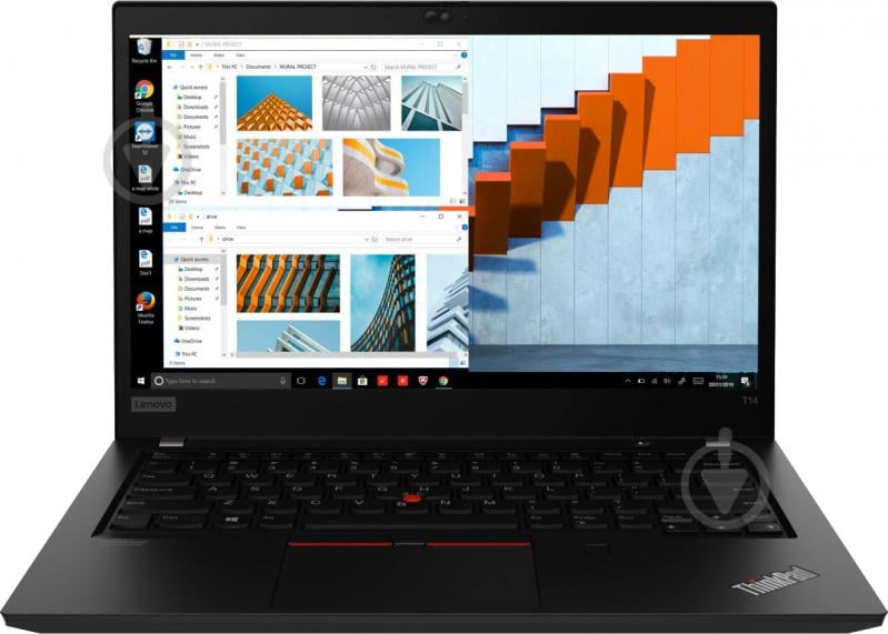 Ноутбук Lenovo ThinkPad T14 14" (20W1S7UB00) black - фото 1