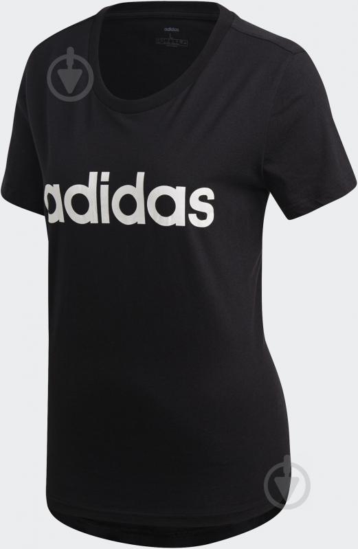 Футболка Adidas W E LIN SLIM T DP2361 р.XS черный - фото 1