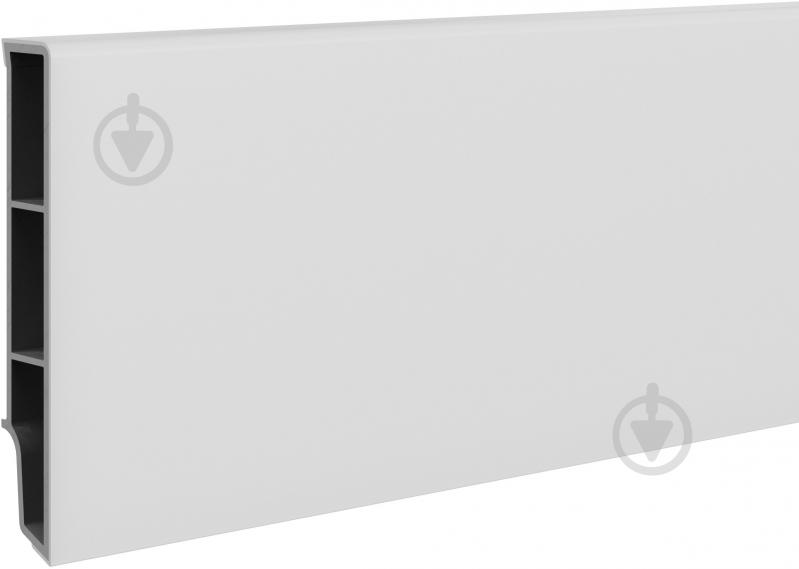 Плинтус PVC Vilo™ Sempla 701 белый 80x14x2400 мм - фото 1