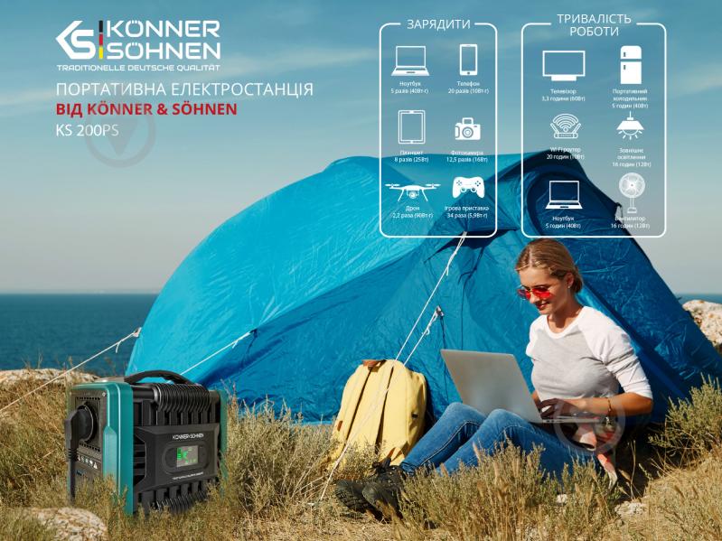 Зарядная станция Konner&Sohnen KS 200PS (222 Вт·год) - фото 11