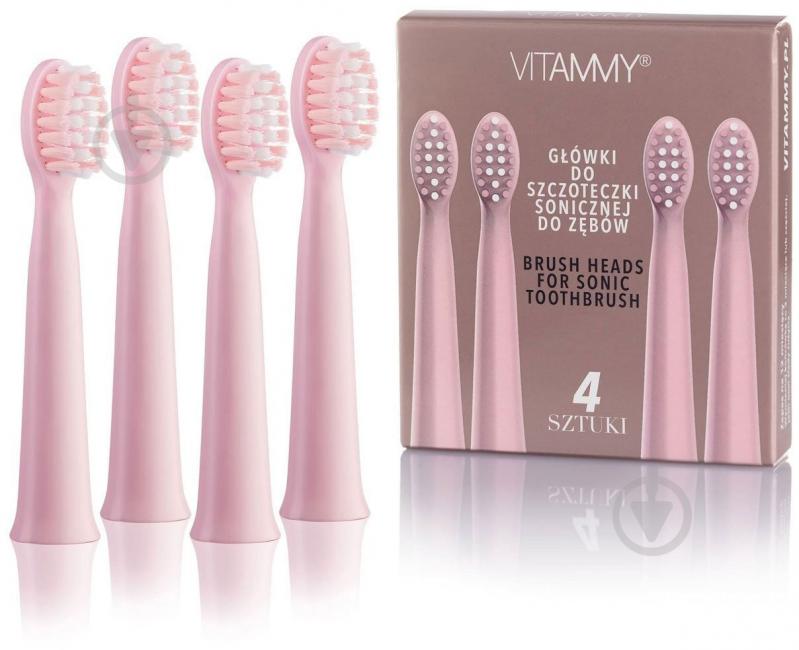 Насадки для електричної зубної щітки Vitammy Harmony 4 шт. Rose (TH1811-4 rose) - фото 5