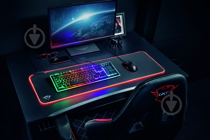 Килимок для миші Trust gxt764 glide-flex rgb xxl mousepad (23395_trust) (23395) - фото 6