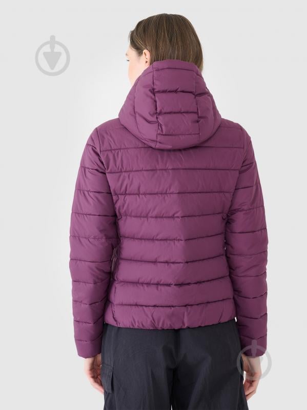 Куртка женская демисезонная 4F DOWN JACKET F534 4FWSS25TDJAF534-50S р.XS фиолетовая - фото 4 Куртка женская демисезонная 4F DOWN JACKET F534 4FWSS25TDJAF534-50S р.XS фиолетовая - фото 4